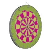 Cible de fléchettes : jaune clair, rose et vert ci (Devant gauche)