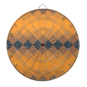 Cible De Fléchettes Jaune, géométrique, vivante, abstraite motif tenda
