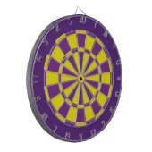 Cible de fléchettes : jaune, violet et violet fonc (Devant gauche)