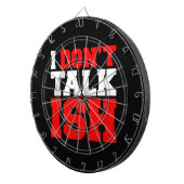 Cible De Fléchettes Je ne parle pas ISH (Devant droit)