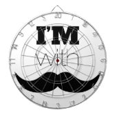 Cible De Fléchettes Je suis avec Moustache (Devant)