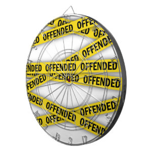 Cible De Fléchettes Je suis offensé que la police ne croise pas