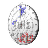 Cible De Fléchettes Je Suis Paris Art Print (Devant droit)