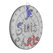 Cible De Fléchettes Je Suis Paris Art Print (Devant gauche)