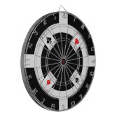 Cible De Fléchettes Jeton de poker - noir (Devant gauche)