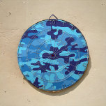 Cible De Fléchettes Jeu Camouflage bleu multi<br><div class="desc">Ce tableau de fléchettes en camo bleu ferait un grand cadeau pour Noël,  anniversaire,  Fête des pères ou fête des mères. Ce design camo bleu peut être trouvé sur d'autres articles dans ma boutique,  PageCreativeDesigns.</div>