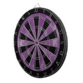 Cible De Fléchettes Jeu Custom Grunge Violet (Devant droit)