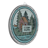 Cible De Fléchettes Jeune camp d'été île cabine avec panneau personnal (Devant gauche)