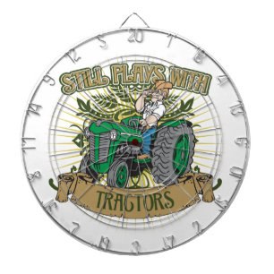 Cible De Fléchettes Jeux toujours avec les tracteurs verts