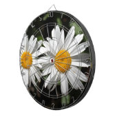 Cible De Fléchettes Joli blanc fleur marguerite (Devant droit)