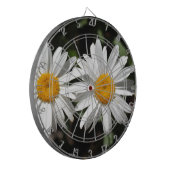 Cible De Fléchettes Joli blanc fleur marguerite (Devant gauche)