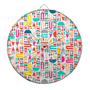 Cible De Fléchettes Joli bougeoir à motifs géométriques colorés