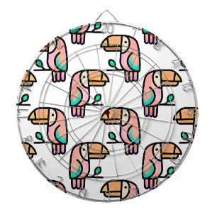 Cible De Fléchettes joli cadeau d'oiseau toucan tropical mignon pour l