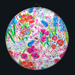 Cible De Fléchettes Joli carnet de chèques motif de fleurs d'aquarelle<br><div class="desc">Fleurs d'aquarelle colorée mignonne motif</div>