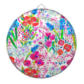 Cible De Fléchettes Joli carnet de chèques motif de fleurs d'aquarelle (Devant)