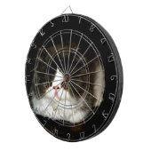 Cible De Fléchettes jolie photo noir blanc chaton chat ragdoll (Devant droit)