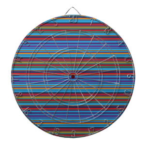 Cible De Fléchettes Jolies rayures bleu violet