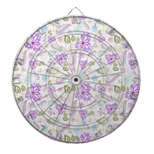 Cible De Fléchettes Jolis motifs paisley pastel