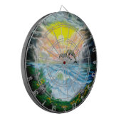 Cible De Fléchettes Jouer aux dauphins sous le soleil (Devant gauche)