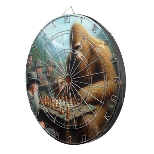 Cible De Fléchettes Jouer aux échecs (Devant droit)