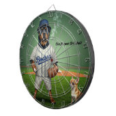 Cible De Fléchettes Joueur de baseball Rottie Maximus avec ventilateur (Devant droit)