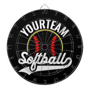 Cible De Fléchettes Joueur de l'équipe de softball AJOUTER UN NOM Ligu