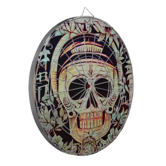 Cible De Fléchettes Jour de la coupe du crâne mort (3) (Devant gauche)