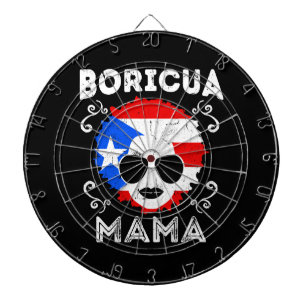 Cible De Fléchettes Jour de mères de maman Flag de Porto Rico Boricua