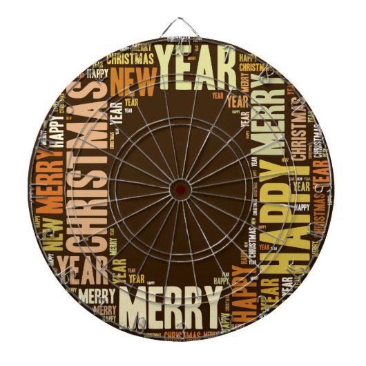 Cible De Fléchettes JOY Wordcloud Noël (Devant)