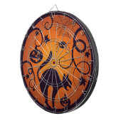 Cible De Fléchettes Joyeuse lanterne d'Halloween araignées et chauves- (Devant droit)