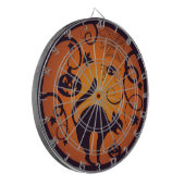 Cible De Fléchettes Joyeuse lanterne d'Halloween araignées et chauves- (Devant gauche)