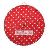 Cible De Fléchettes Joyeuse Saint-Valentin Moderne Motif d'Amour (Devant)