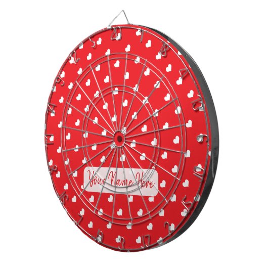 Cible De Fléchettes Joyeuse Saint-Valentin Moderne Motif d'Amour (Devant droit)