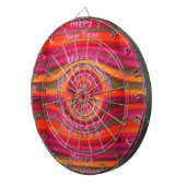 Cible De Fléchettes Joyeuses couleurs Joyeux Noël Bonne année design (Devant droit)