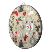 Cible De Fléchettes Joyeuses fêtes (Devant droit)