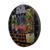 Cible De Fléchettes Joyeux Amour de Pâques Foi et souhaits d'espoir (Devant droit)