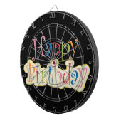 Cible De Fléchettes Joyeux anniversaire (Devant droit)
