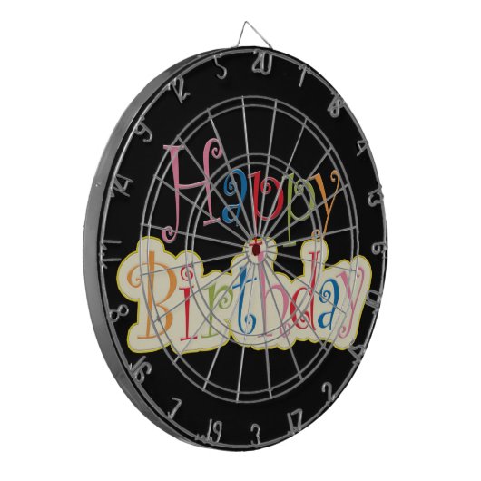 Cible De Fléchettes Joyeux anniversaire (Devant gauche)