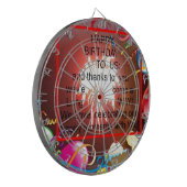 Cible De Fléchettes Joyeux anniversaire à nous Art Imprimer (Devant gauche)