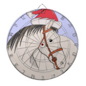 Cible De Fléchettes Joyeux Cheval de Noël (Devant)