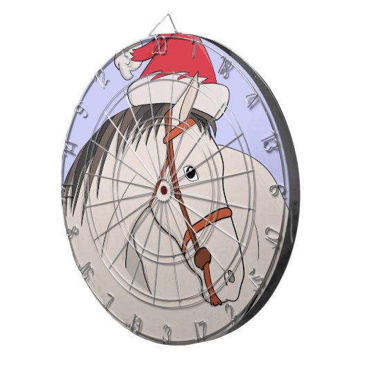Cible De Fléchettes Joyeux Cheval de Noël (Devant droit)