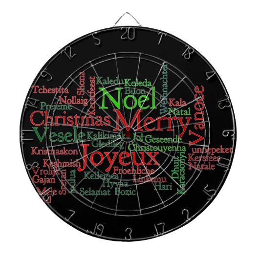 Cible De Fléchettes Joyeux Noël (Devant)