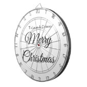 Cible De Fléchettes Joyeux Noël ajouter le nom texte personnalisé cade (Devant droit)