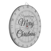 Cible De Fléchettes Joyeux Noël ajouter le nom texte personnalisé cade (Devant gauche)