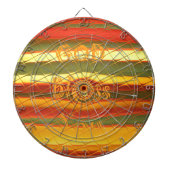 Cible De Fléchettes Joyeux Noël Dieu Béni Vous Couleurs Design (Devant)