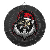 Cible De Fléchettes Joyeux Noël en colère Père Noël (Devant)