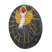 Cible De Fléchettes Joyeux Noël Sun Moon Angel, Art by Kids :) (Devant droit)