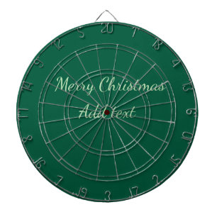 Cible De Fléchettes Joyeux Noël vert fond simple solo férié