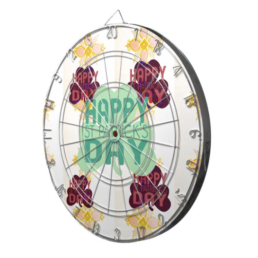 Cible De Fléchettes Joyeux Saint Patrick's Day Lovely Art Print (Devant droit)