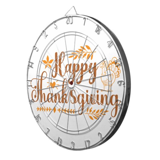 Cible De Fléchettes Joyeux Thanksgiving (Devant droit)